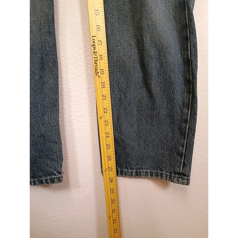 Classic Americana Apt. 9 Mens 30x30 Blue Straight Fit Medium Wash Denim Jeans